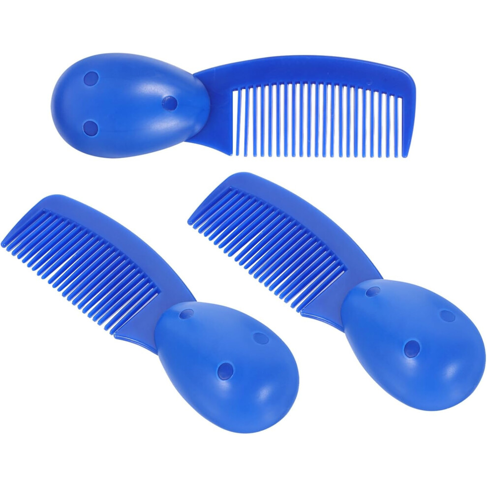 Hkhbjs Round Handle Comb Hair Combs: 3Pcs Safety Detangler Combs Small Prison Combs