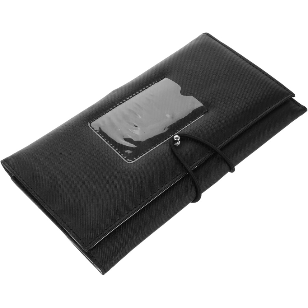 Hkhbjs Scissors Comb Storage Bag For Barber Tools Black Portable Case Multiple Layers For Hairstylist Traveling And Hairdressing Supplies