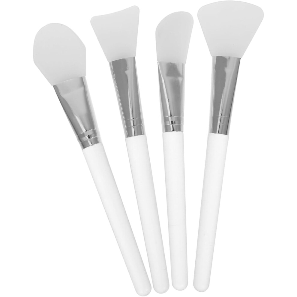Hkhbjs 4Pcs Silicone Facial Mask Brush Set Mud Clay Masks Applicator Tools