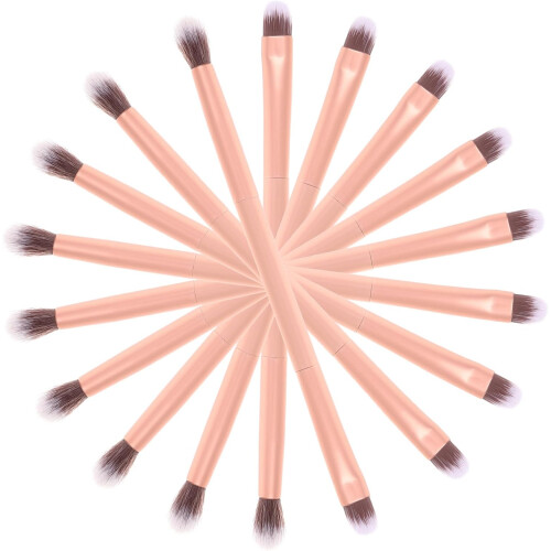 24pcs Double-ended Eyeshadow e Face Makeup Brush Set alças de alumínio