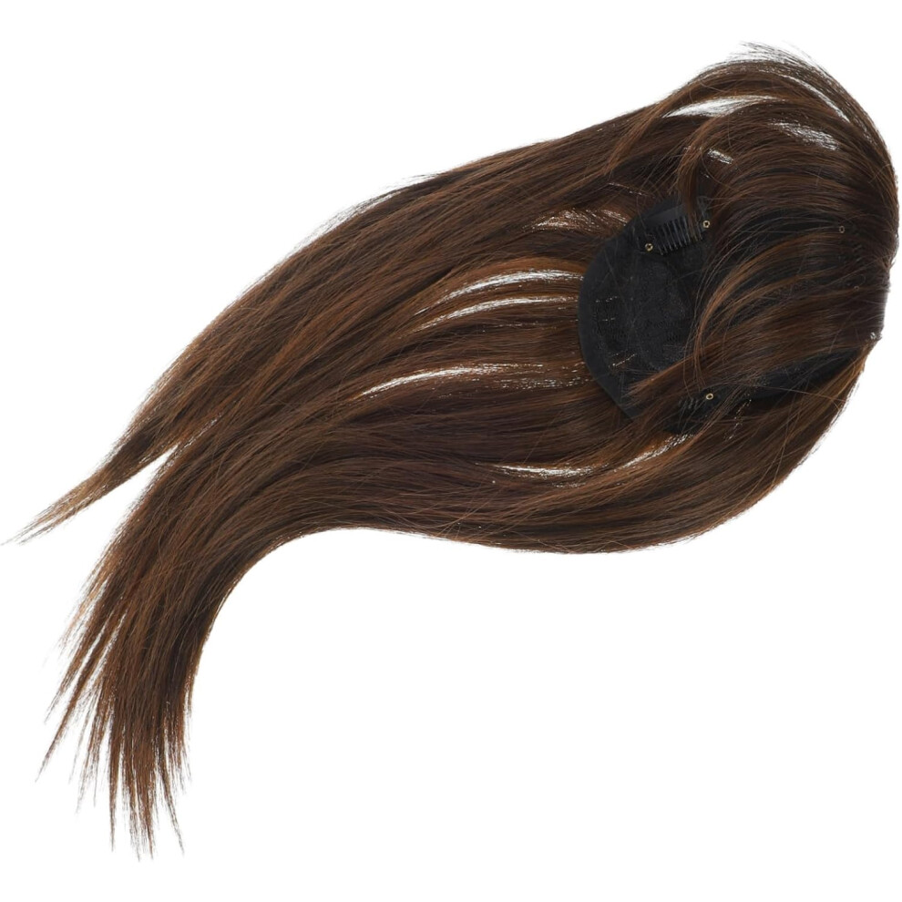 Hkhbjs Unisex Hair Topper For Women With Thinning Hair Seamlessly Blends Adjustable Length Lightweight Chemical Fiber For Daily Use