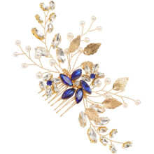 Parelkam bruidshaarband, bruidshaaraccessoire voor vrouwen, strass haarsieraden