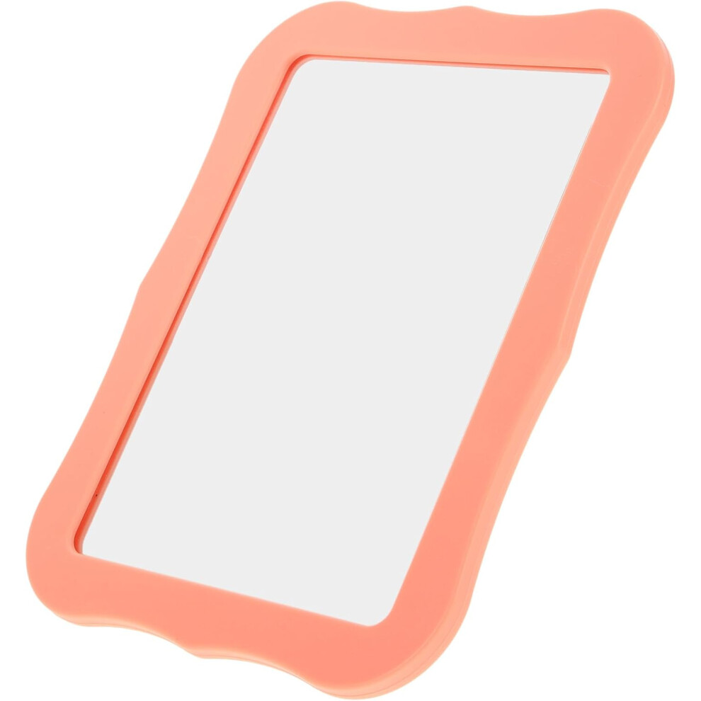Hkhbjs Orange Magnetic Makeup Mirror For Locker 5X7 Inch Small Mirror With Magnet
