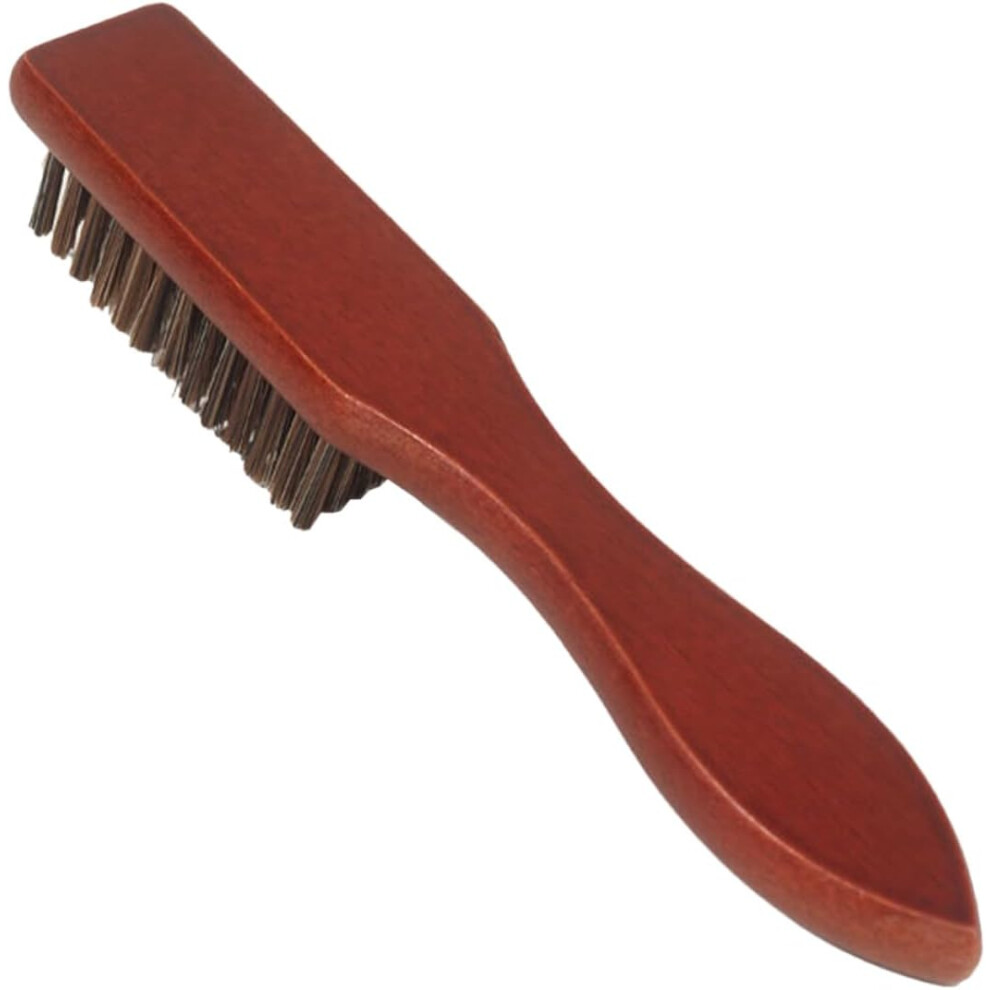 Hkhbjs Unisex Brown Boar Bristle Barber Brush For Men Hairdressing Tools Beard Comb Salon Shaving Kit