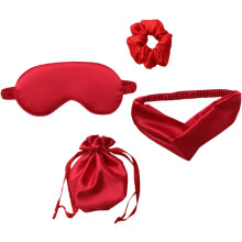 Maschera per gli occhi in simil seta, ideale per dormire, in viaggio o a casa. Include una pratica benda per gli occhi e una custodia per riporla.