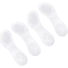 2pairs Slip Massage Insoles for Women High Heel Shoes Shockproof Cushion Sole Adhesive Foot Support Pads