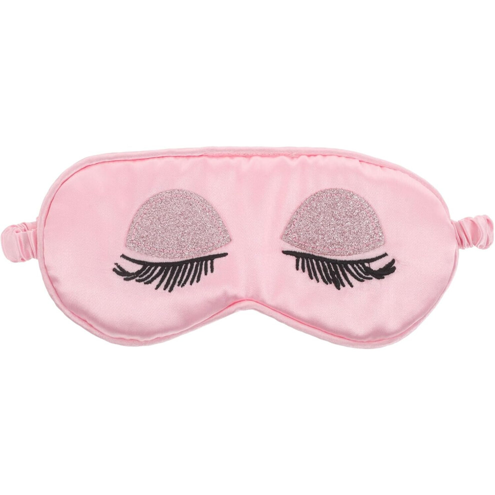 Hkhbjs Eyelash Mask Imitation Silk Sleep Eyemask For Women Lightweight Travel Blindfold For Airplane Night Sleep Dark