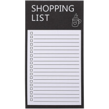 Magnetischer Notizblock für den Kühlschrank mit vollflächiger Magnetrückseite, Einkaufsliste und Aufgabenliste