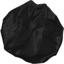 Bonnet de douche double couche ajustable pour femmes, bonnet de bain élastique, bonnet de nuit noir.