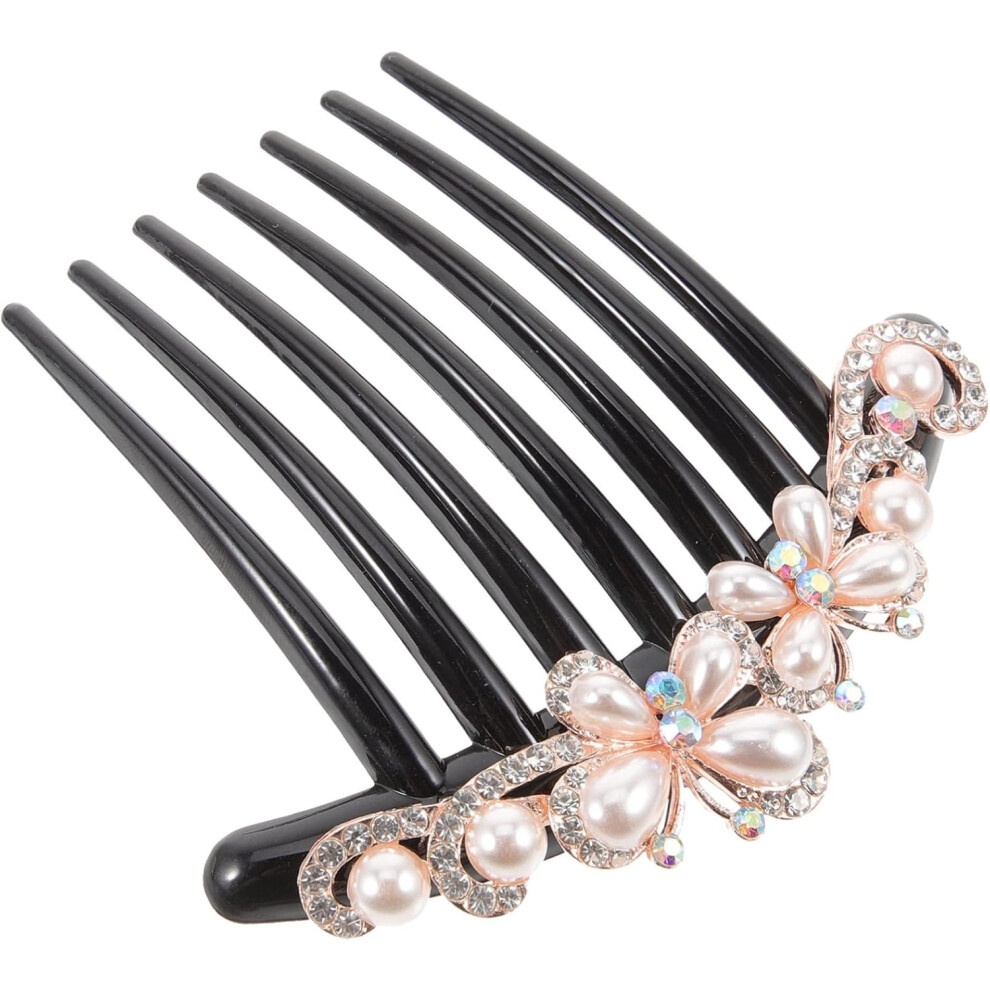 Hkhbjs Pearl Hairpin Hair Comb Rhinestone Clips For Women Hair Accessories For Wedding Formal Occasions