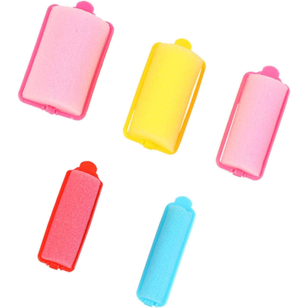 Hkhbjs Sponge Hair Curlers Set 10Pcs Portable Plastic Rollers Natural Shaping Household Hair Styling Tool