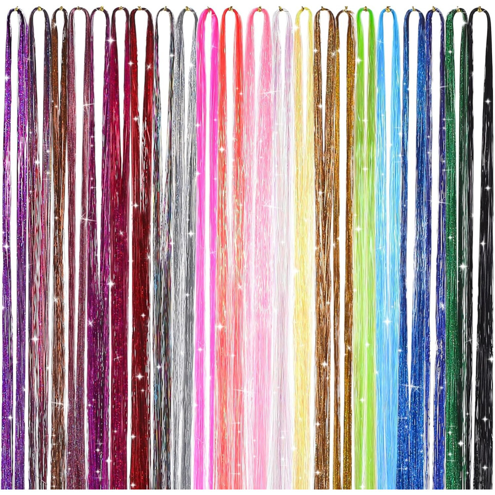 Hkhbjs Unisex Gold Wire Hair Extension For Braids Sparkling Hair Tinsel Kit For Girls