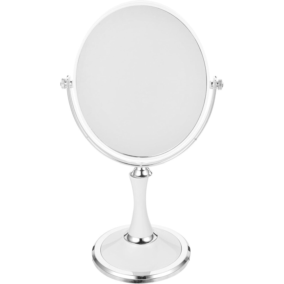 Hkhbjs Makeup Mirror Cosmetic Mirror With Stable Base Magnifying Glass Stainless Steel And Pp Material