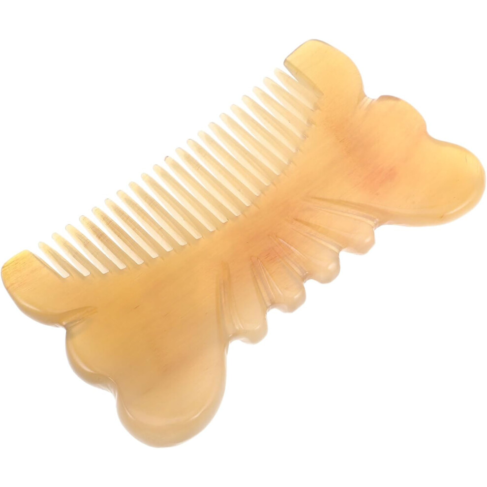 Hkhbjs Unisex Handmade Natural Horn Comb Thickened Durable Scalp Massage Tool For Curly Hair Travel Friendly Hair Styling Accessory For Women