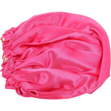 Bonnet de nuit en satin double épaisseur, ajustable et élastique, pour protéger les cheveux des garçons et des filles.