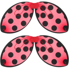 Foldable Mesh Ladybug Wings Boys And Girls Dress up Performance, Red Insect Costume Prop