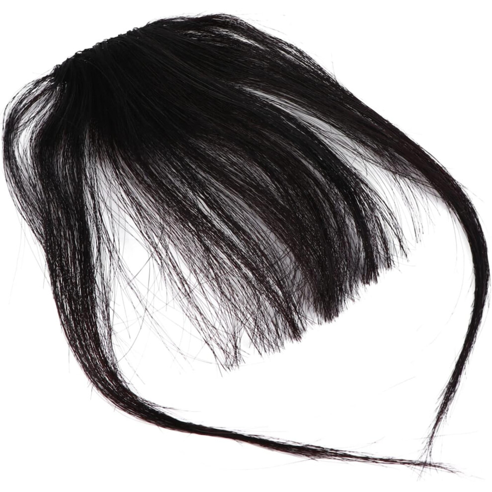 Hkhbjs Unisex Clip In Air Fringe Wig For Women Straight Fringe Bangs Hair Extension Clips For Everyday Use