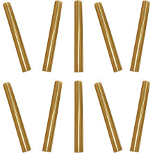 Lot de 10 capuchons métalliques pour stylos de manucure, protection anti-poussière pour pinceaux et accessoires de nail art à domicile.