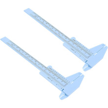 Lot de 2 règles de mesure professionnelles pour sourcils de 150 mm, pied à coulisse multifonction, mini outil de maquillage portable