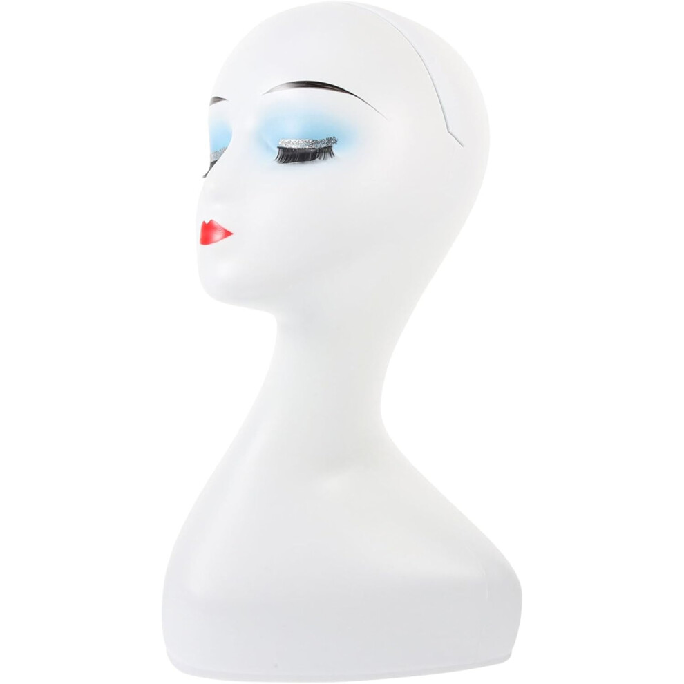 Hkhbjs Unisex Wig Display Mannequin Head Stand 40Cm For Hats And Scarves Lightweight Plastic Wig Holder