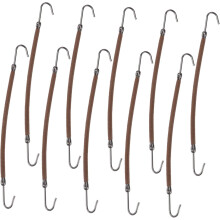 Ganci elastici per coda di cavallo, 20 pezzi, colore caffè, accessorio per acconciature per donne e ragazze con capelli spessi.