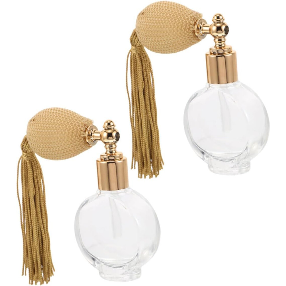 Hkhbjs 2Pcs Refillable Perfume Sprayer Glass Portable Powder Spray Bottle