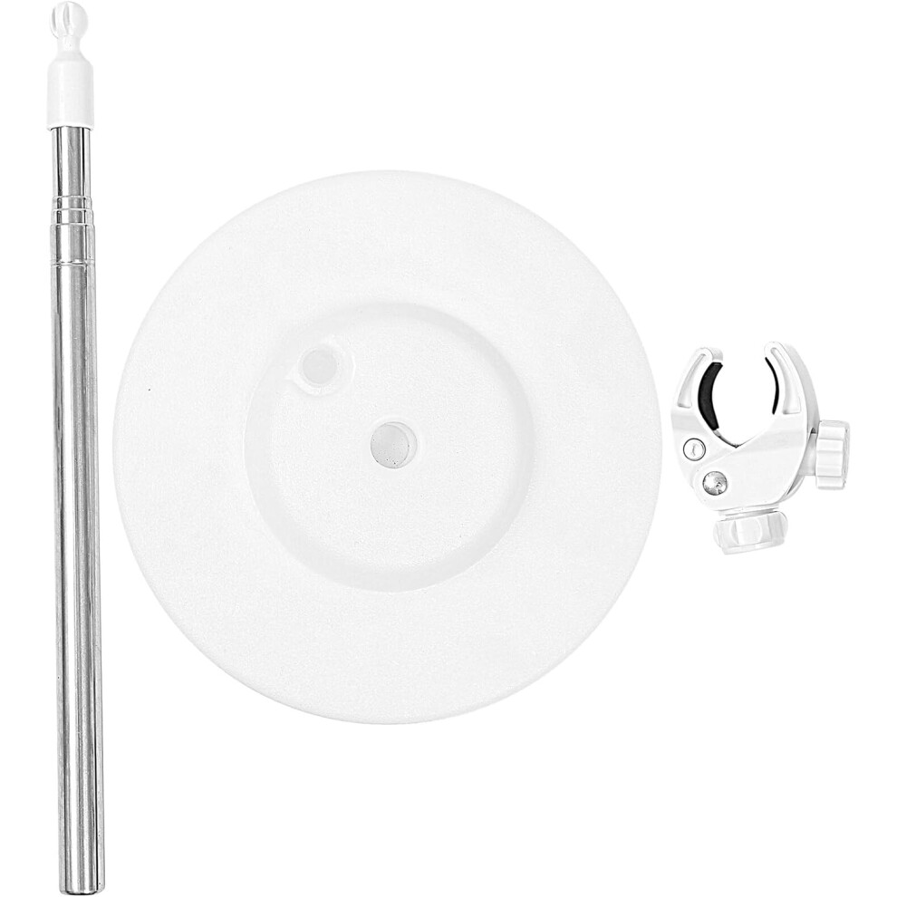 Hkhbjs White Pet Hair Dryer Stand Holder 135Cm Blower Floor Support Hands-Free Rotatable Fixator For Dog Grooming And Salon Use