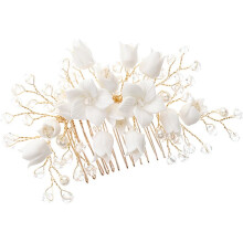 Bloemenhaarspeld voor bruiloften, bloemenhoofdtooi voor bruiden, haaraccessoires voor vrouwen voor speciale gelegenheden.