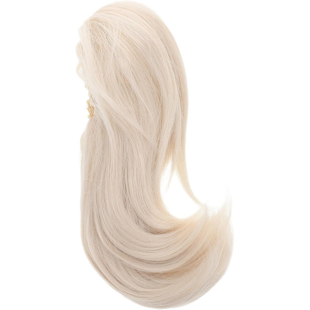 Hkhbjs Elderly Women Claw Clip Ponytail Extension Heat Resistant Faux Hairpiece