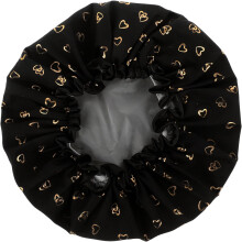 Bonnet de douche double couche imperméable et réutilisable pour femmes, extra large et confortable.