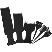 Kit de tinte para el cabello de 6 piezas con pincel y placa para mechas, material para una aplicación segura.