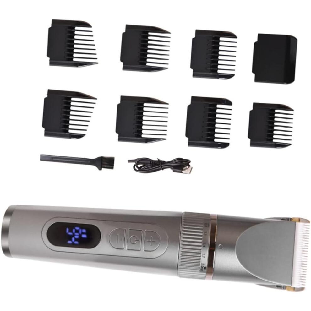 Hkhbjs Silver Precision Trimmer Hair Clipper Hair Grooming Clipper Ultra-Quiet Electric Trimmer Cordless For Home