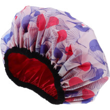 Bonnet de douche doublé pour femme, imperméable et élastique, bonnet de bain