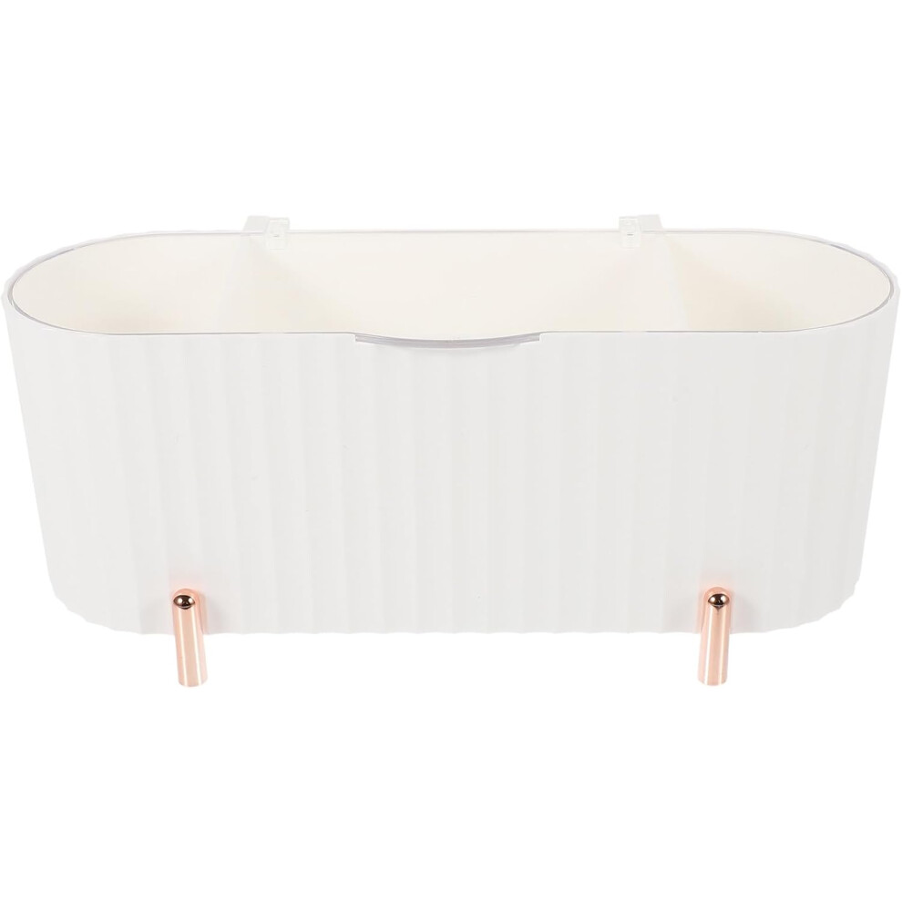 Hkhbjs 4-Compartment Cotton Pads Dispenser Tabletop Organizing Box