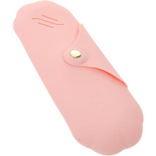 Make-upborsteltas van siliconen voor het opbergen van beautytools, reistas met opbergvakken voor cosmetica, ideaal voor thuis en op reis.