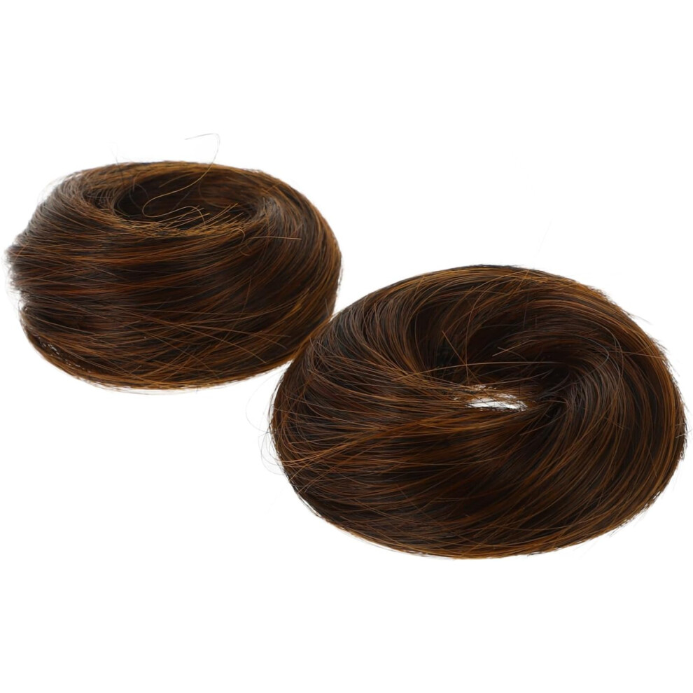 Hkhbjs 2Pcs Donut Hair Bun Maker Chignon Hair Rings Scrunchies For Women Girls Tool