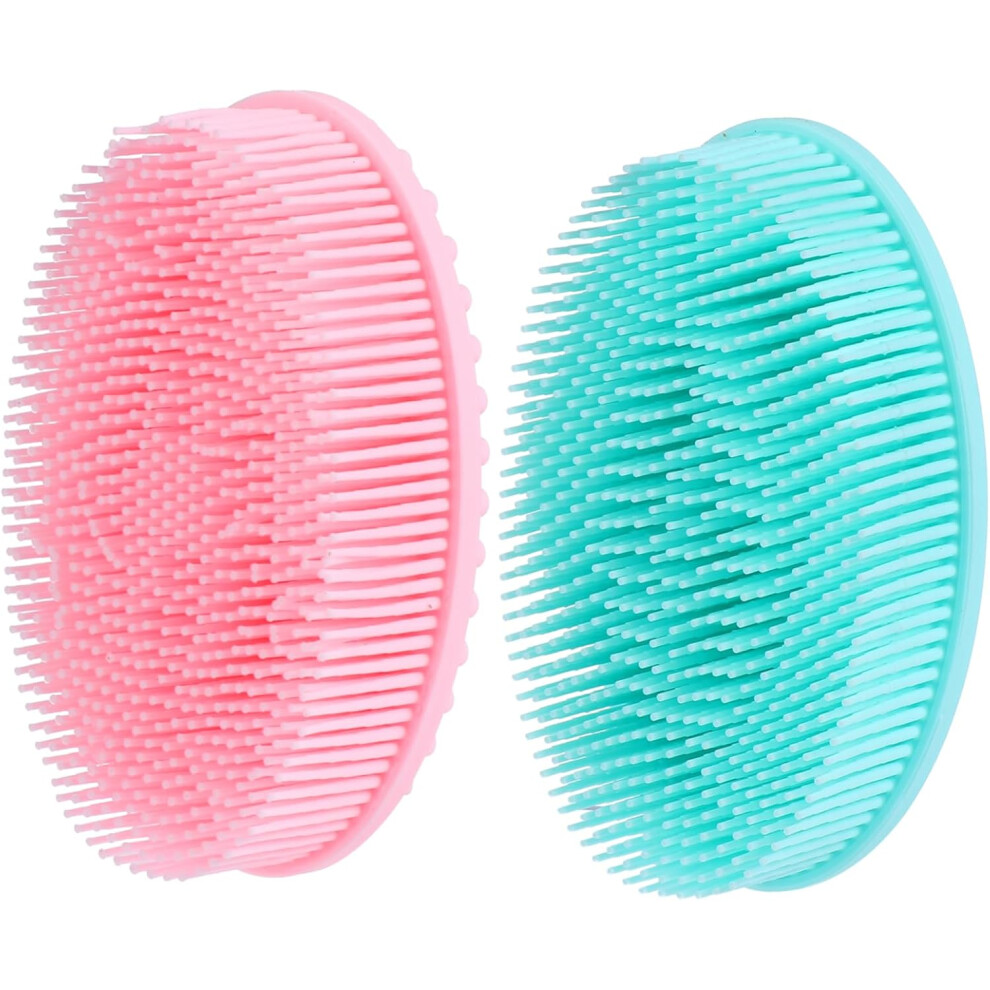 Hkhbjs 2Pcs Silicone Bath Brush Shower Scrubbers For Cleaning Body Exfoliating Massage Shower Accessories