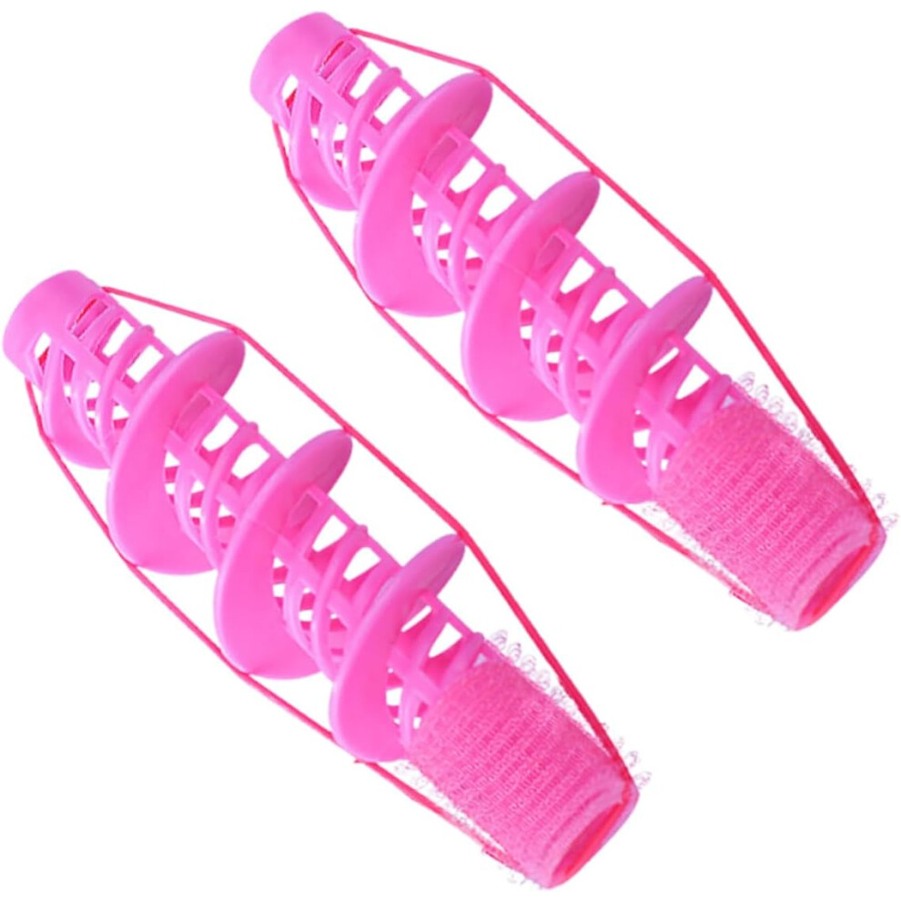 Hkhbjs Pink 2Pcs Flexible Hair Curlers Curling Perm Rods For Women For Long Hair Styling Create Loose Waves And Spiral Curls
