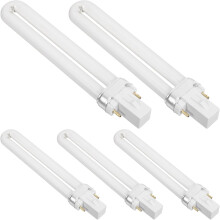 Lot de 5 ampoules LED de rechange en forme de U pour lampe UV à ongles, pour le séchage du vernis gel et la manucure. Outil pour technicien(ne)s.