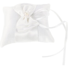 Eheringkissen mit Schleifenhalter, elegantes europäisches Design, Brautkissen für
