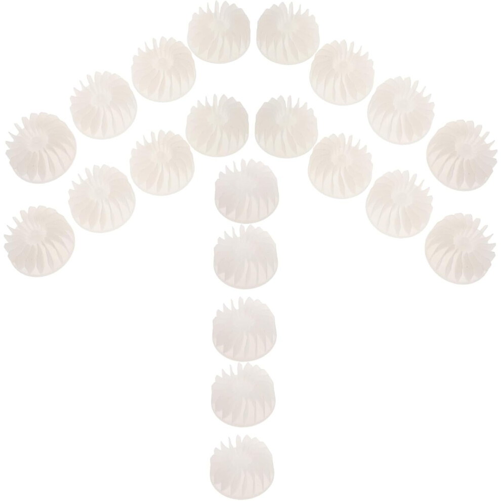Hkhbjs White 20Pcs Replacement Fan Blades For Hair Dryer Motor Mini Plastic Hair Dryer Fan Blades