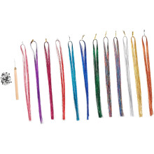 Hair Tinsels Hair Tinsel Strands Women Extensions Kit for Braiding Cool Styles Party Dance