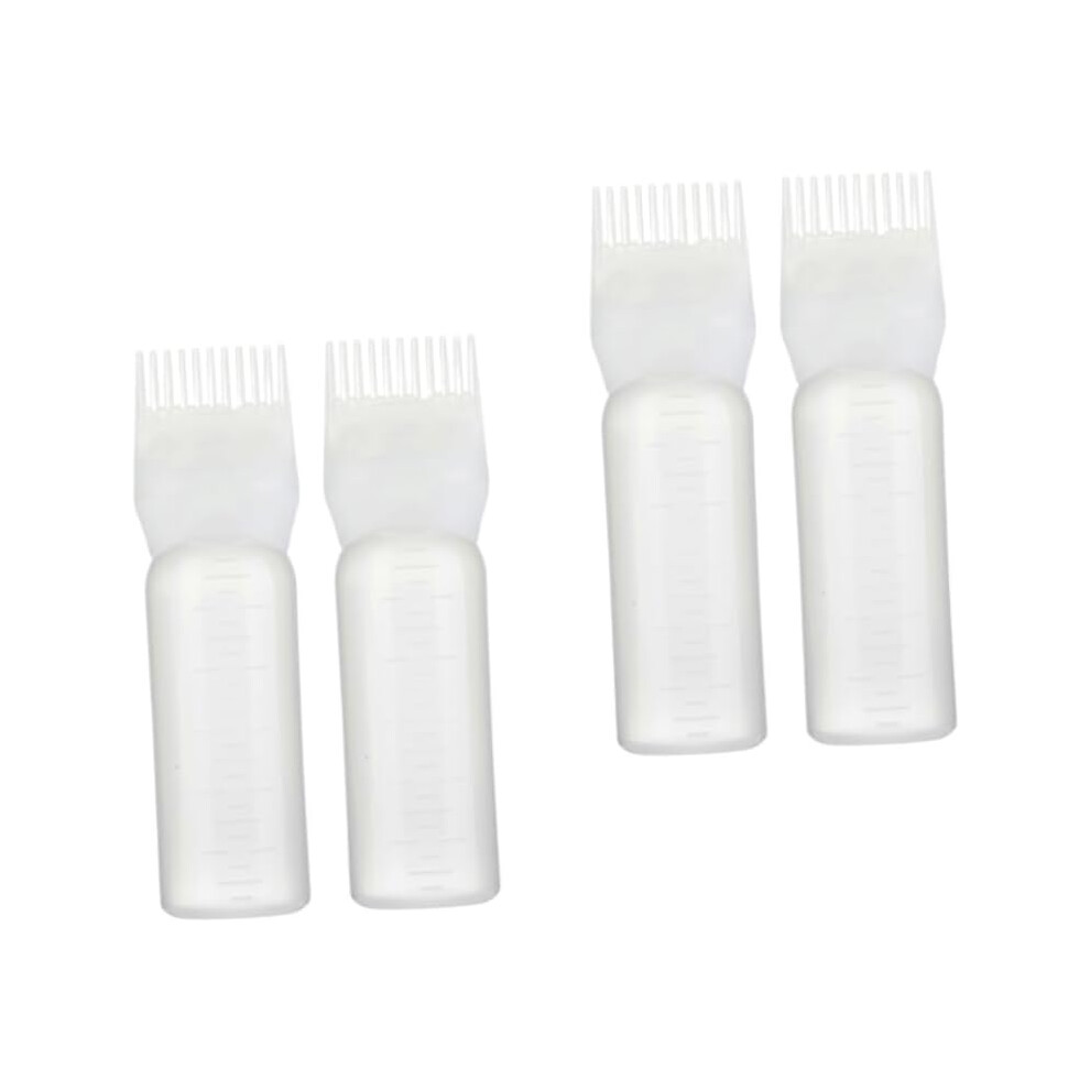 Hkhbjs 4Pcs Hair Dye Bottle Applicator Comb Hairdressing Bottle Hair Coloring Barber Tool Barber Accessories