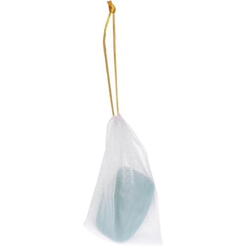 5 bolsas para jabón con cordón, malla suave para espuma