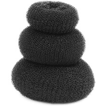 3pcs Hair Donut Bun Maker Set Large, Medium, Small Sizes Black Hair Styler for Women Diy Updo Hairstyles