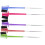 5pcs Steel Pin Brow Combs Portable Eyebrow Makeup Tools 1