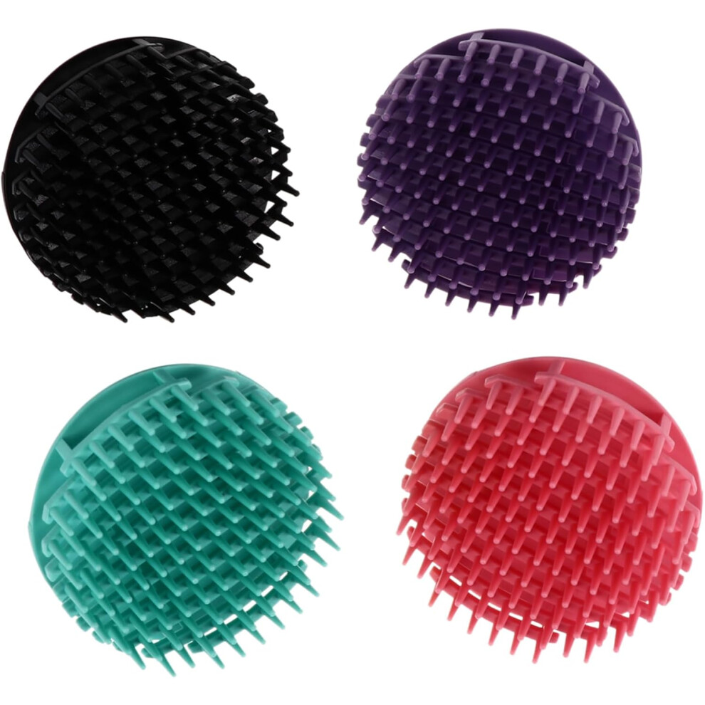Hkhbjs Unisex Pink/Green/Black 4Pcs Scalp Care Hair Brush Shampoo Brush Scalp Massager For Women Head Massage For Curly Hair