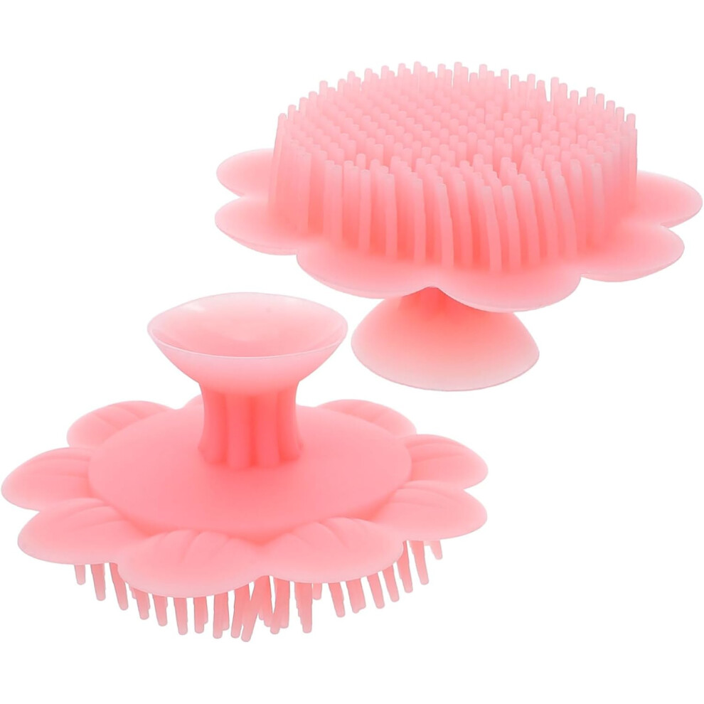 Hkhbjs 2Pcs Silicone Shampoo Brush Double-Sided Scalp Scrubber With Soft Massage