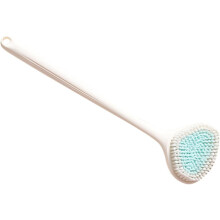 Rugscrubber met lange steel en zachte borstelharen voor het scrubben en reinigen van de rug onder de douche.