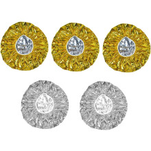 Lot de 5 bonnets isolants thermiques en aluminium pour teinture capillaire